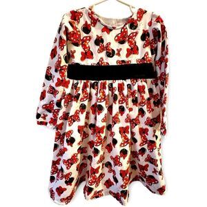 Paige’s Pretties Custom Made Disney Minnie Mouse Skater Dress Size 7